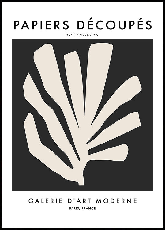 Hojas de silueta Póster