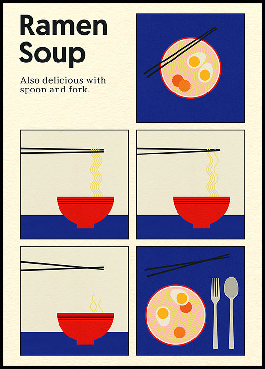 Póster Sopa De Ramen Póster