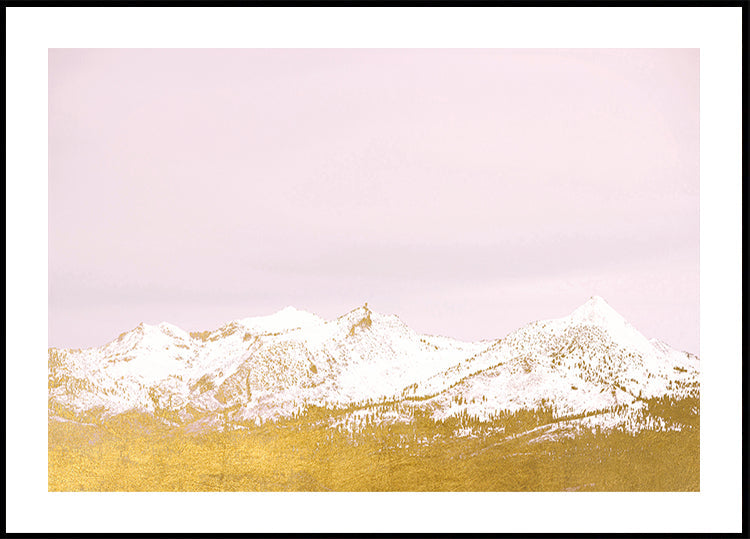 Montañas de oro Póster