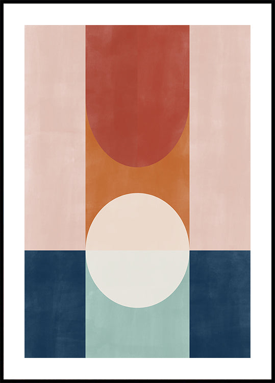 Diseño abstracto con formas geométricas.