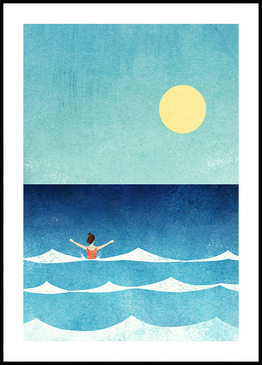 Nadar en el mar ii Póster
