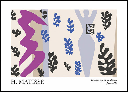 Póster El lanzador de cuchillos de H. Matisse 