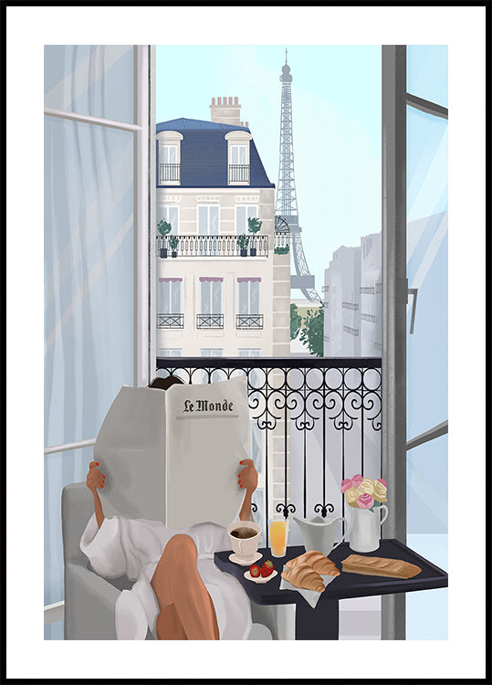 Balcón de París Póster