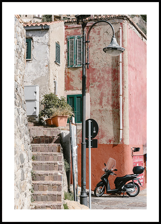 Escena callejera Scilla, Italia