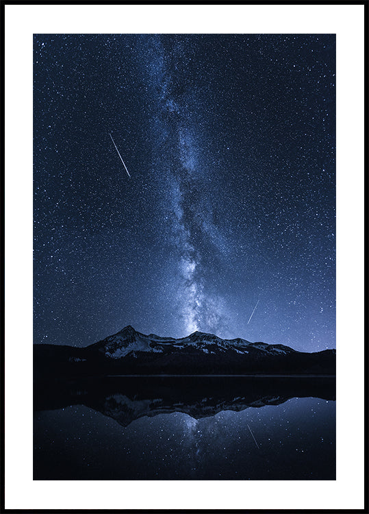 Reflexión de galaxias Póster