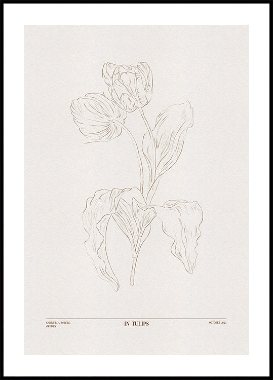En tulipanes (marrón)