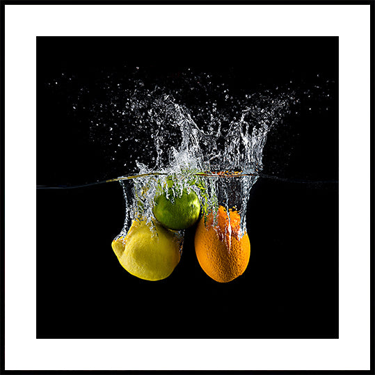 Salpicaduras de cítricos Póster