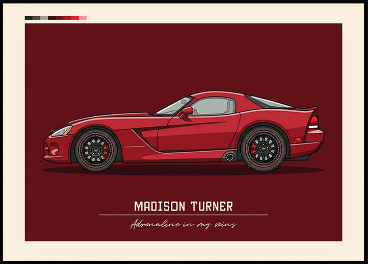 Sport Car Personal 11 Plakat - Posterbox