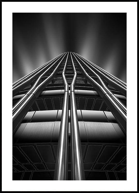 Lines on the skyscraper Plakat