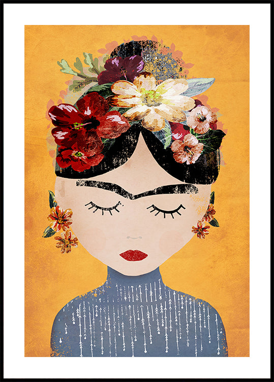 Serenidad floral Póster