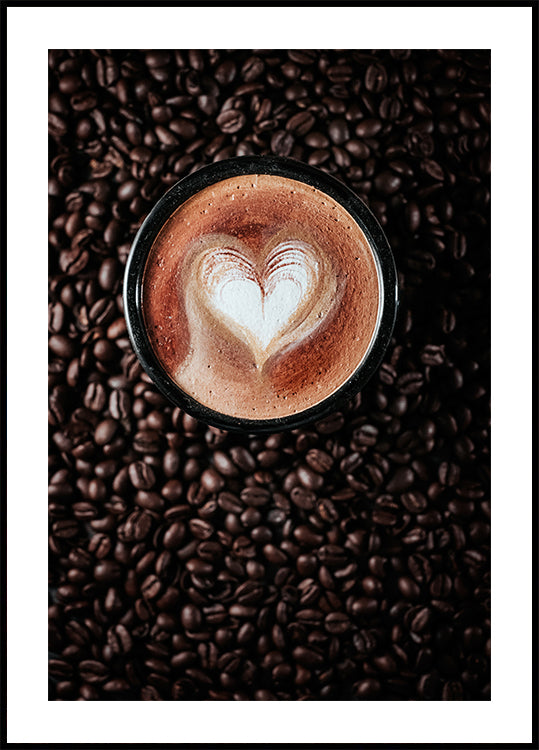amor café con leche Póster