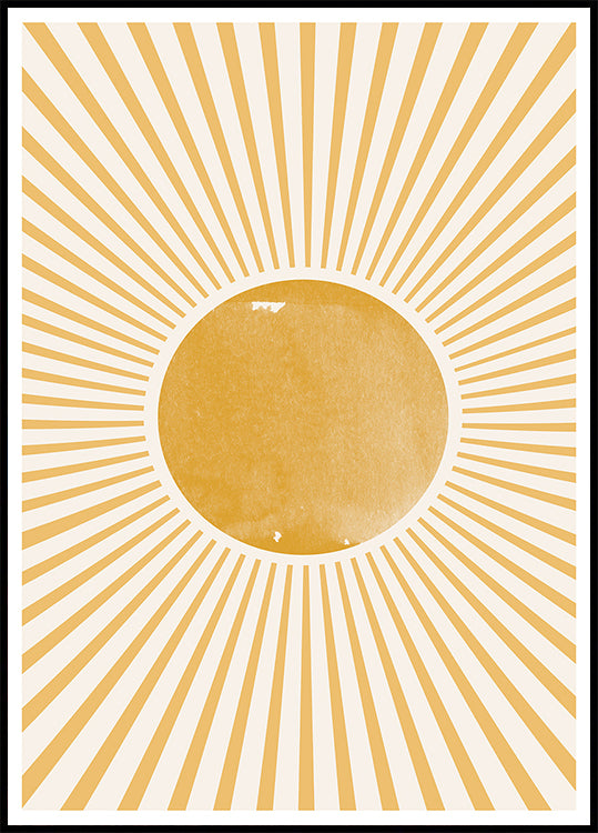 Explosión de amanecer radiante Póster