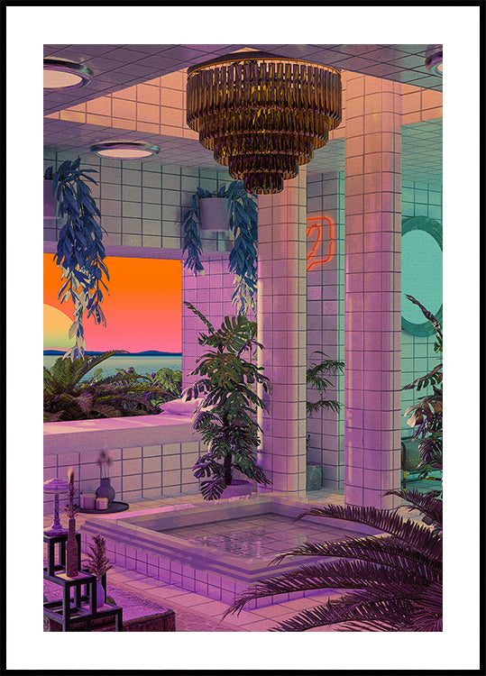 Piscina de ondas de vapor