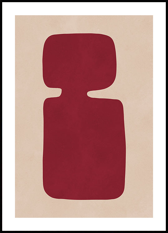 Silueta carmesí Póster