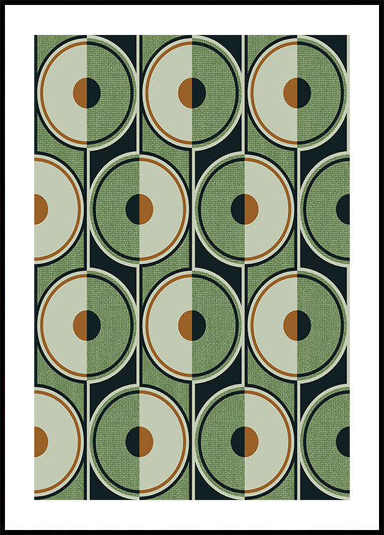 Círculos Retro Verde