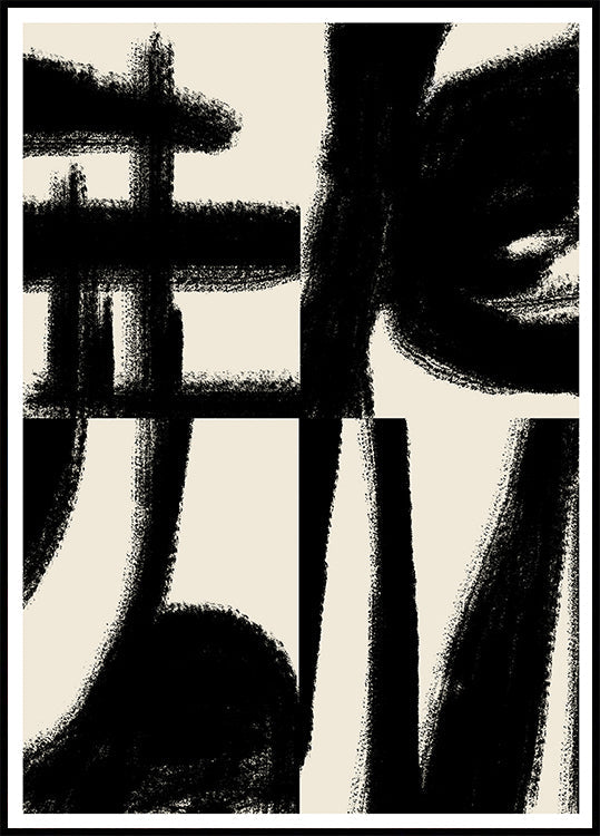 Danza de trazos audaces Póster