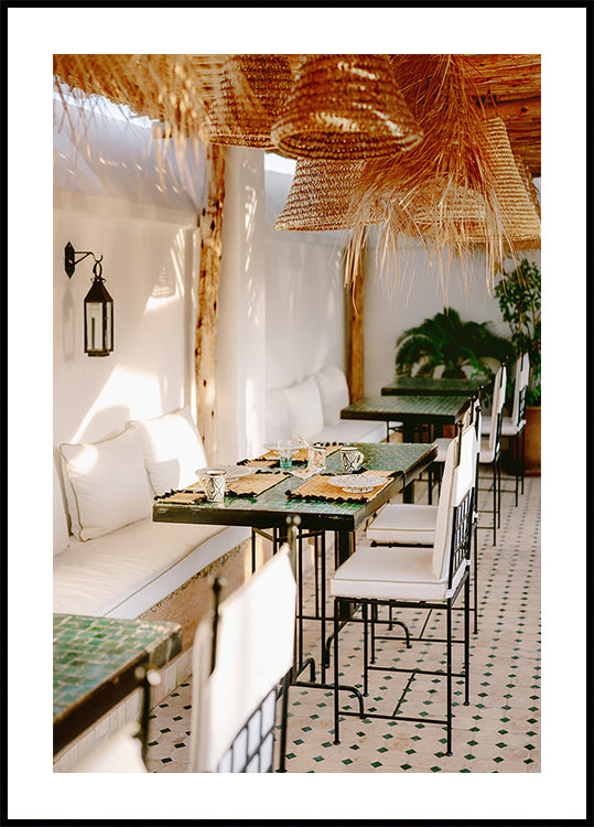 Listo para el desayuno | Fotografía de viajes de Marrakech Póster