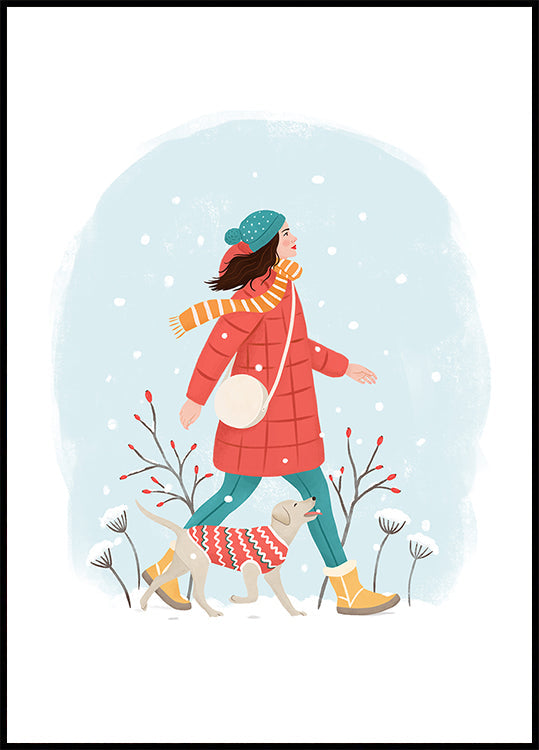 Paseo de invierno Póster