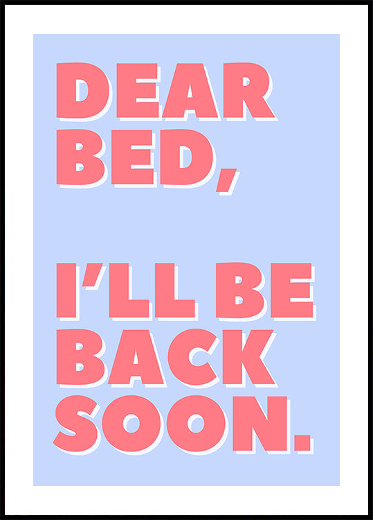Carta a mi cama Póster