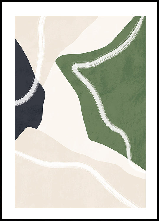 Abstract Nature Shapes Plakat - Posterbox.dk