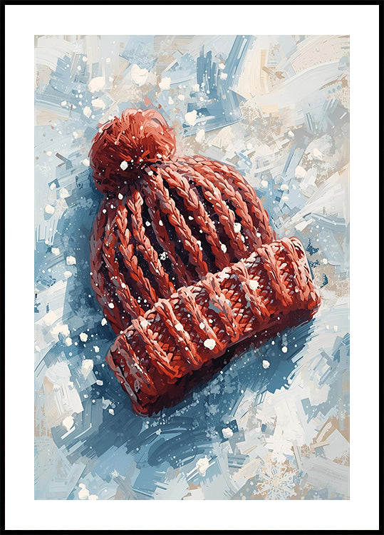 Mütze im Schnee Póster
