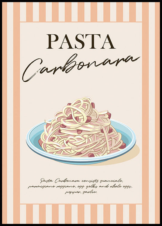 Afiche de carbonara 