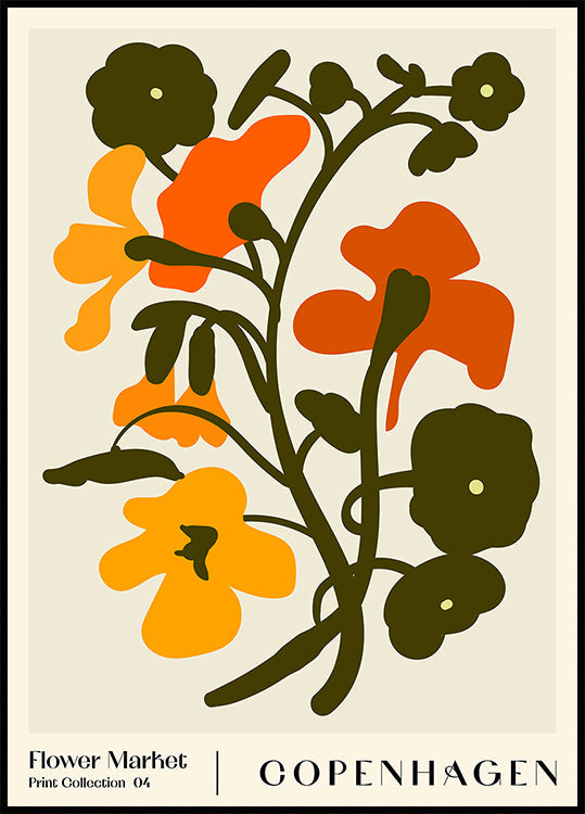Mercado de las Flores. Póster Copenhague