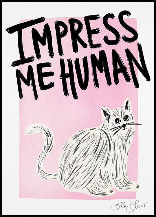 Dueño del gato - Impresioname humano Póster