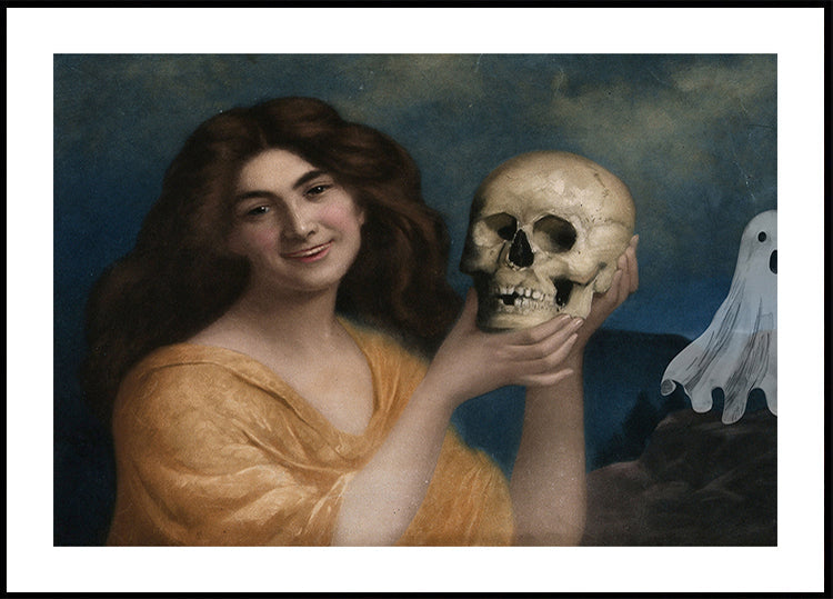 Collage de pintura de Halloween Póster