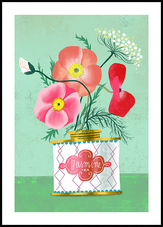 Amapolas En Té De Jazmín Póster