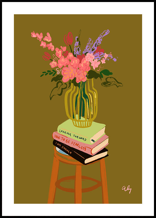Floral Vase Poster