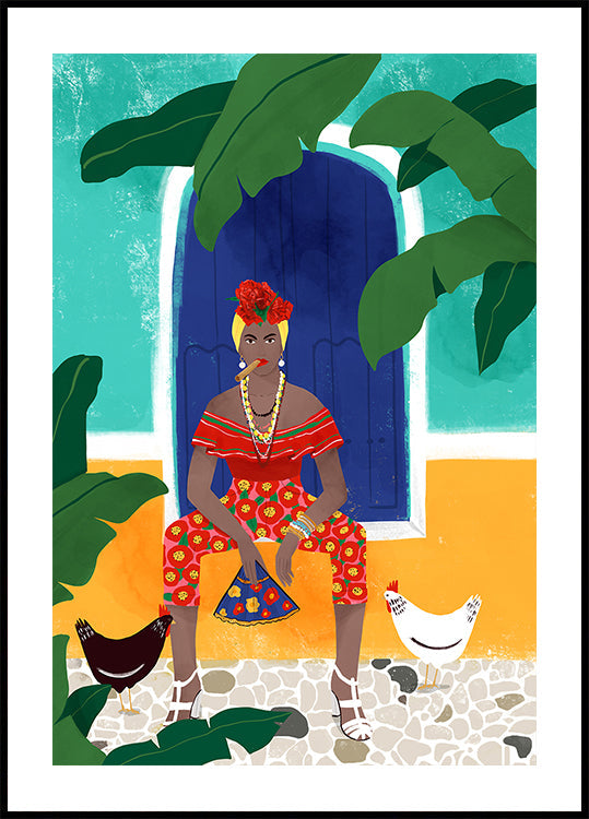 Mujer al cigarro