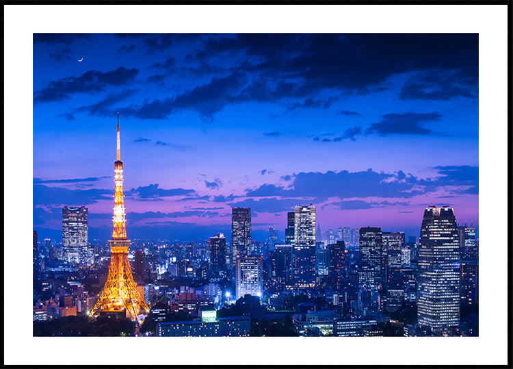 Vista nocturna de Tokio