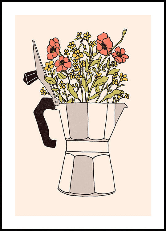 Flores Moka Póster