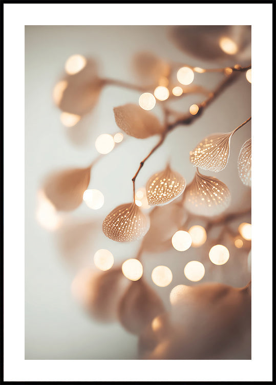 Pétalos brillantes Póster