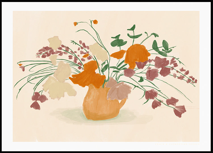 Póster Flores cálidas