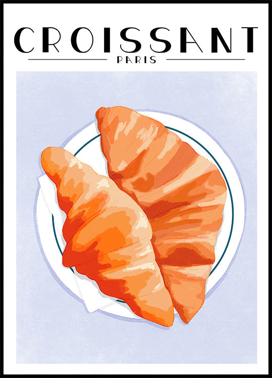 Croissant - París Póster