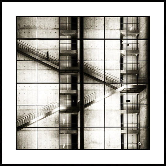 Póster Escaleras abstractas