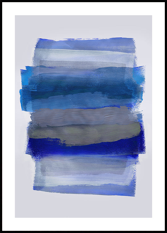 Abstract Brush Strokes 45Y Plakat