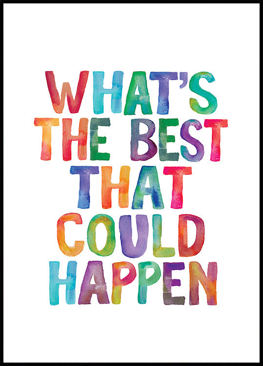 ¿Qué es lo mejor que podría pasar? Póster