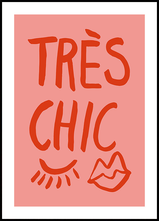 Póster Très Chic Rosa