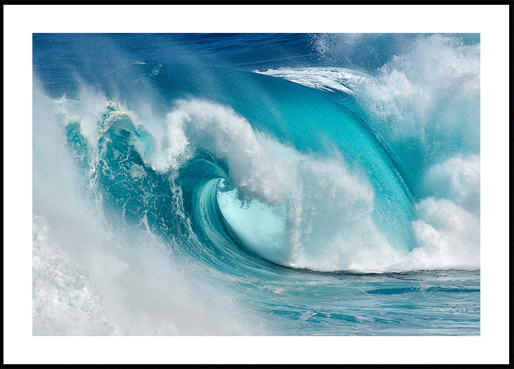 Cuando el océano se convierte en fuego azul Póster