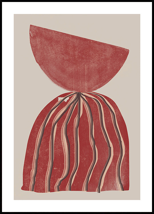 silueta carmesí