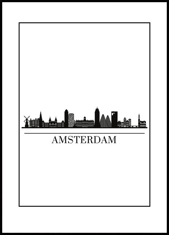 Horizonte de Ámsterdam Póster