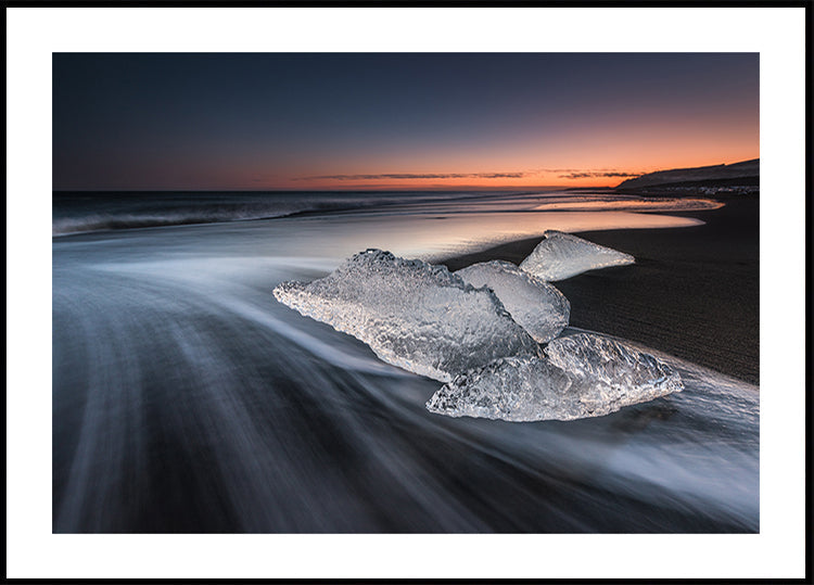 Póster Playa de cristal
