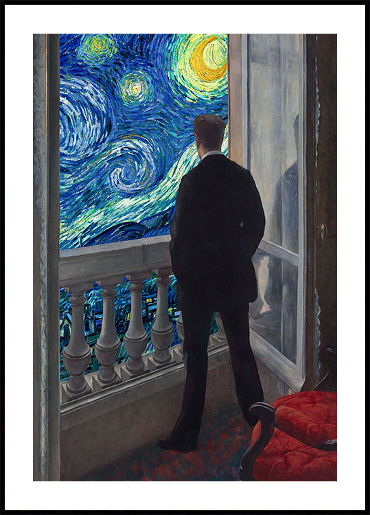Vista de noche estrellada