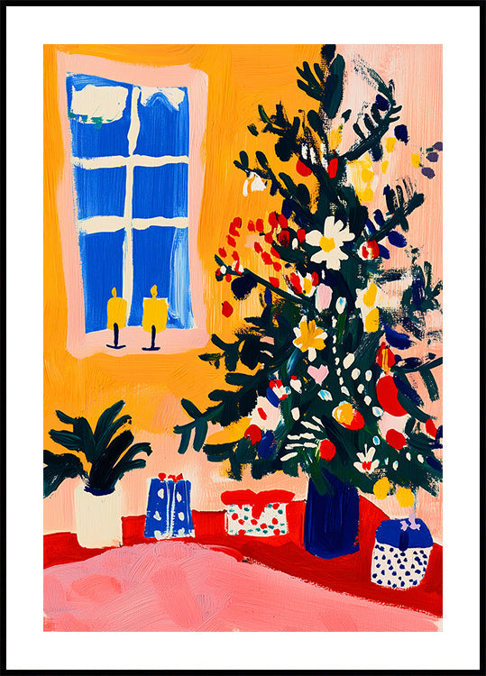 Póster Rincón acogedor festivo