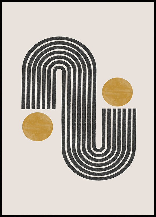 Armonía curva Póster