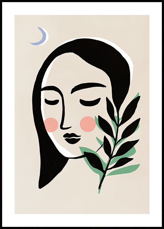 Serenidad iluminada por la luna