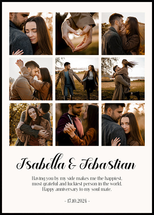 Collage de fotos de mi primer año Póster